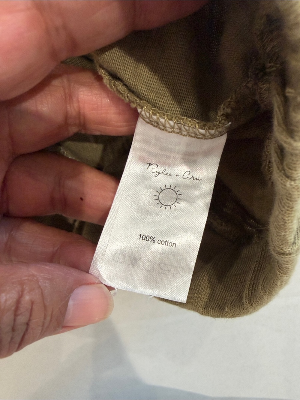 Rylee + Cru Olive Green Pull-On Pants with Faux Buttons - Picture 7 of 10